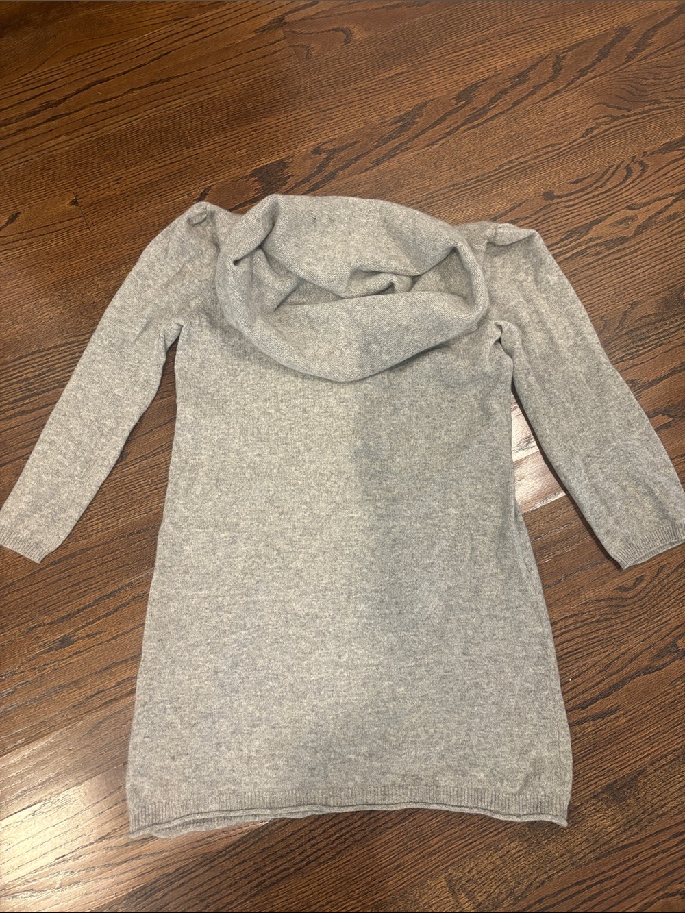 Cozy Gray Cashmere Sweater Dress